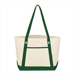 Natural with Forest Green Trim